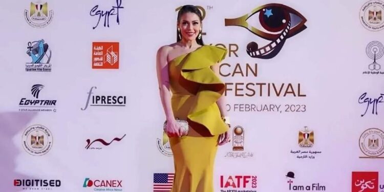 «لقاء الخميسي» و«أميرة سليم»  ترتديان مجوهرات من تصميم «هاجر نبيل»