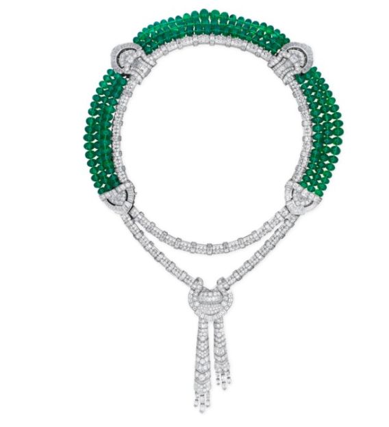 Christies emerald necklace Van Cleef Arpels USED 052823
