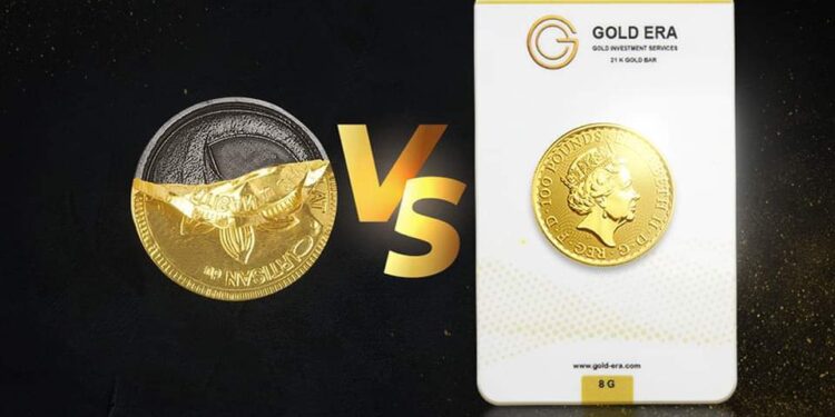أيهما أفضل للاستثمار… الجنيه الذهب البلدي أم المغلف؟