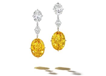 أقراط من الألماس الأصفر بقيمة 12 مليون دولار تتصدر مزاد كريستيز