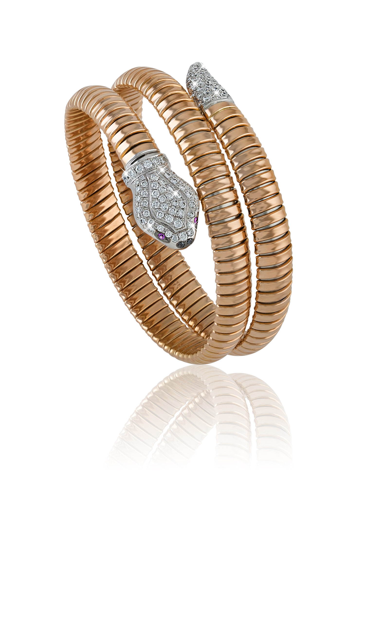 Tessitore Snake Bangle is handcrafted using the unique Tubogas Technology AED 24000 scaled
