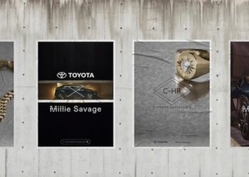 تويوتا تطرح كولكشن مجوهرات مصنوع من أجزاء C-HR الجديدة ومرصع بالألماس الصناعي