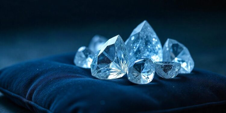 بيع 865 قيراطًا من الألماس الخام في مزاد دولي