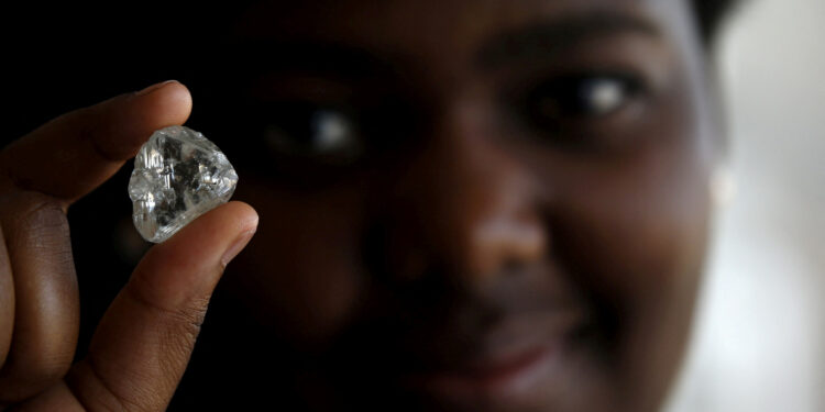 امرأة من نيويورك تعثر على ألماسة بيضاء بوزن 2.30 قيراط في حديقة منجم الألماس المفتوح