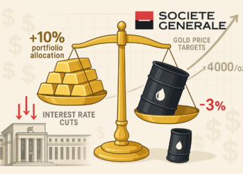 «سوسيتيه جنرال» يرفع حيازته من الذهب إلى 10% ويتوقع اختراق الأوقية حاجز 4000 دولار