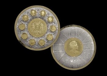 عملة ذهبية مرصعة بـ6 آلاف ماسة تُباع بـ4 ملايين دولار