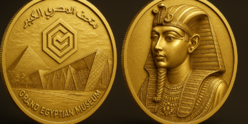 الحكومة تصدر عملات تذكارية من الذهب والفضة احتفالاً بافتتاح المتحف المصري الكبير 9 الحكومة تصدر عملات تذكارية من الذهب والفضة احتفالاً بافتتاح المتحف المصري الكبير